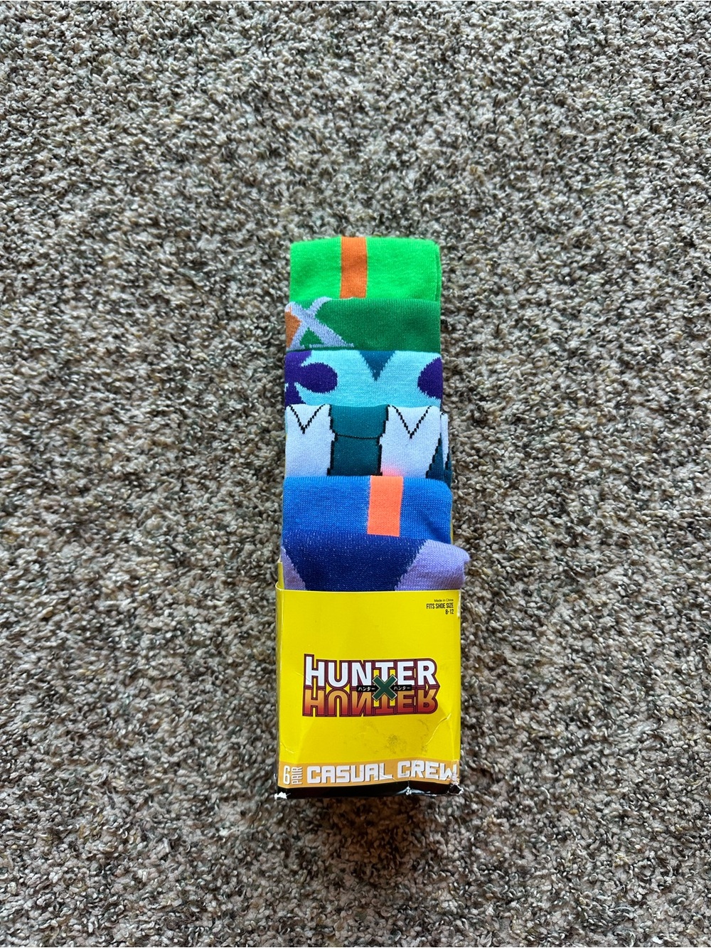 NWT HUNTER X HUNTER men’s crew socks six pack